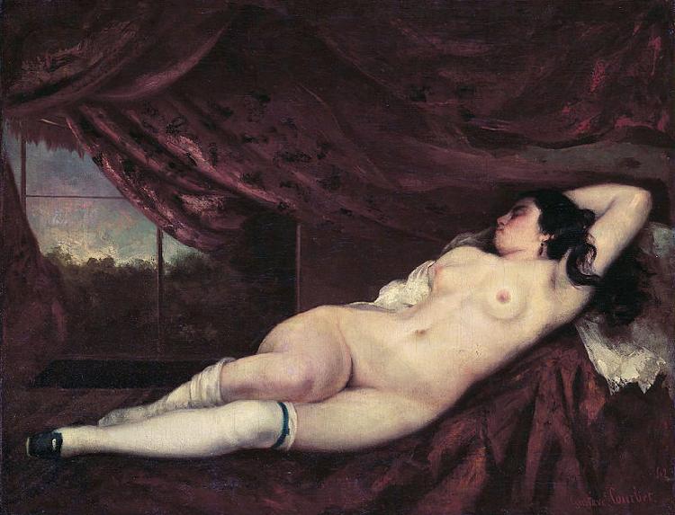 Gustave Courbet Nude Reclining Woman oil painting picture